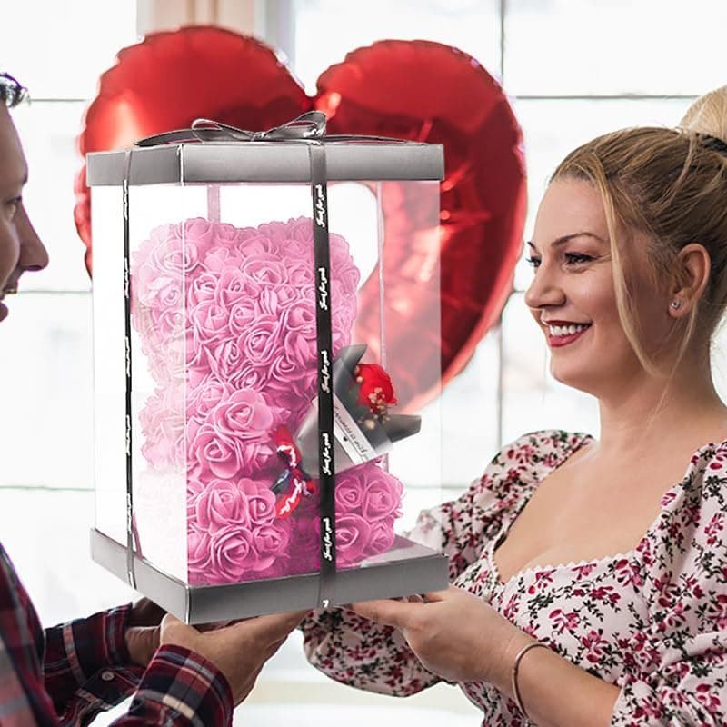Rose Bear with Mini Bouquet - Packaging