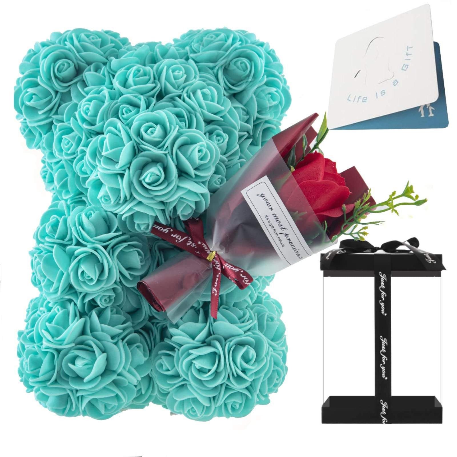 Rose Bear with Mini Bouquet - Tiffany Product